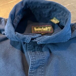 Timberland Navy Button-Up Shirt